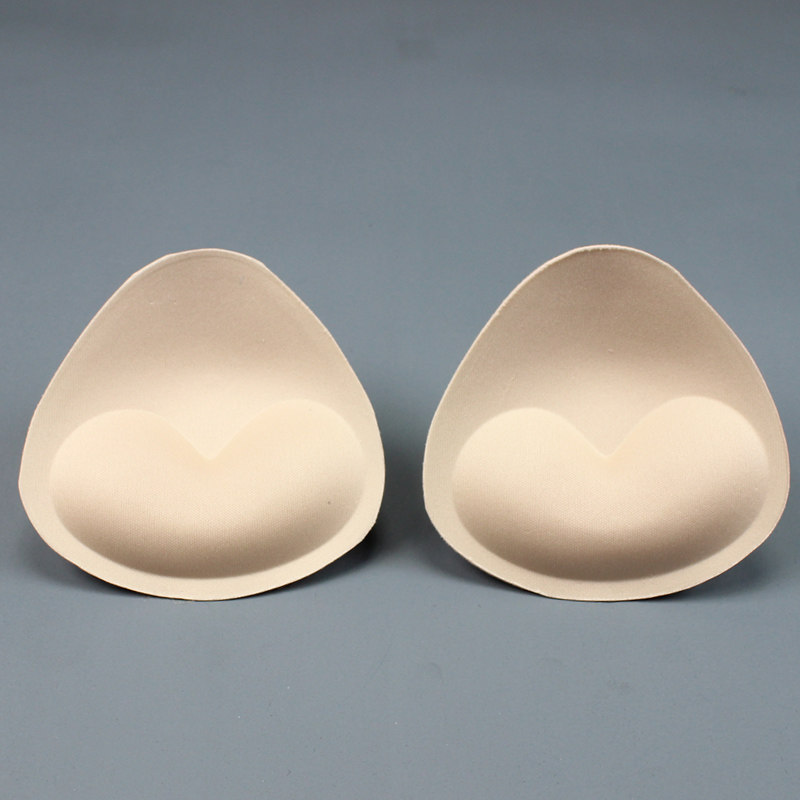 三角棉垫海绵垫文胸内衣泳衣胸垫插片瑜伽服锁边透气孔薄款加厚