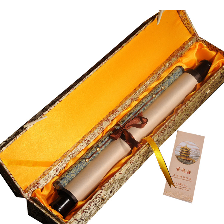 黄鹤楼真丝织锦画武汉特色礼品旅游纪念品中国国风创意礼盒