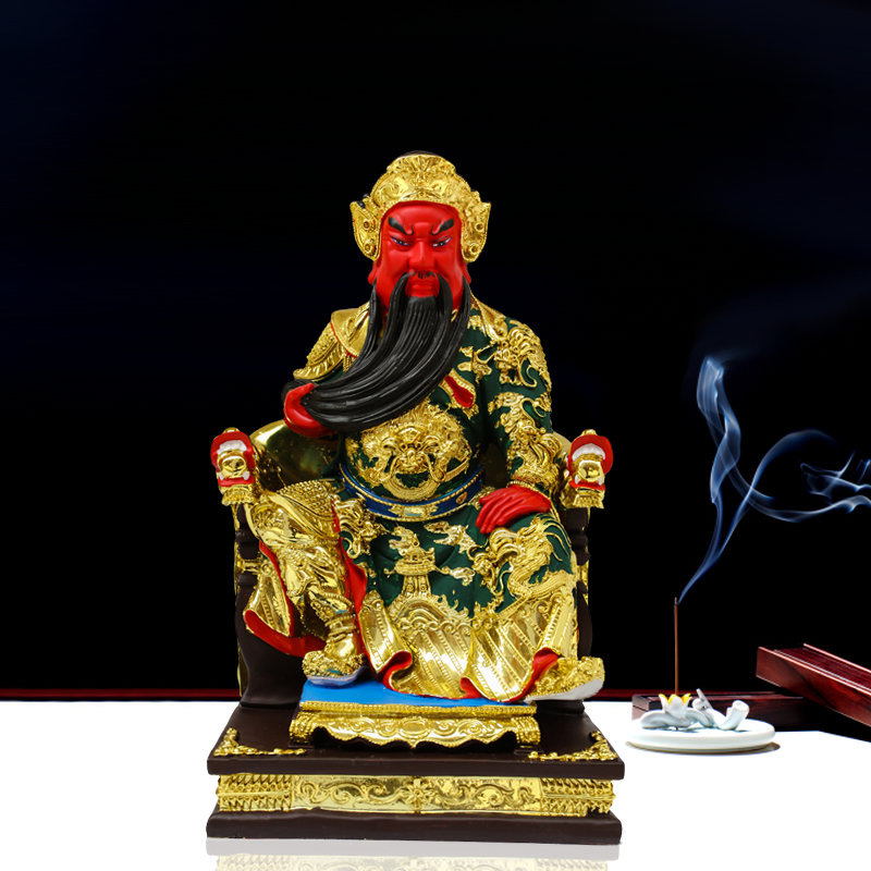关公关帝圣君神像关老爷树脂桌面摆件武财神佛像摆件