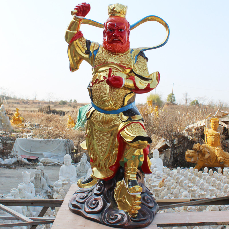 王灵官灵官1米火神天君王天君三眼神像摆件佛像摆件