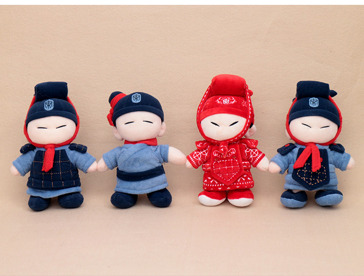 公仔陕西旅游纪念品秦亲宝贝兵马俑玩偶可爱爱萌玩具儿童毛绒