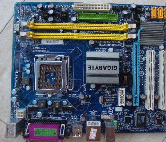 可充技嘉gag41mes2l集成x4500显卡ddr2内存支持酷睿主板