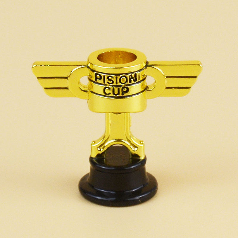 闪电麦昆汽车总动员赛车活塞pistoncup合金冠军奖杯车模