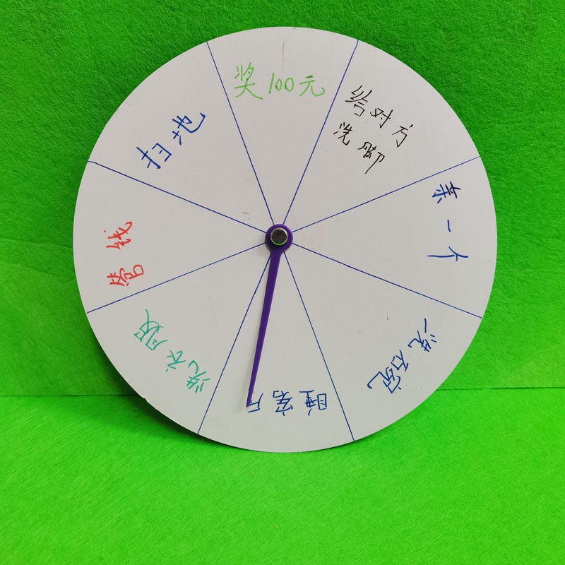 转盘科学创意自己做幼儿园活动游戏材料可做时钟其他手工制作