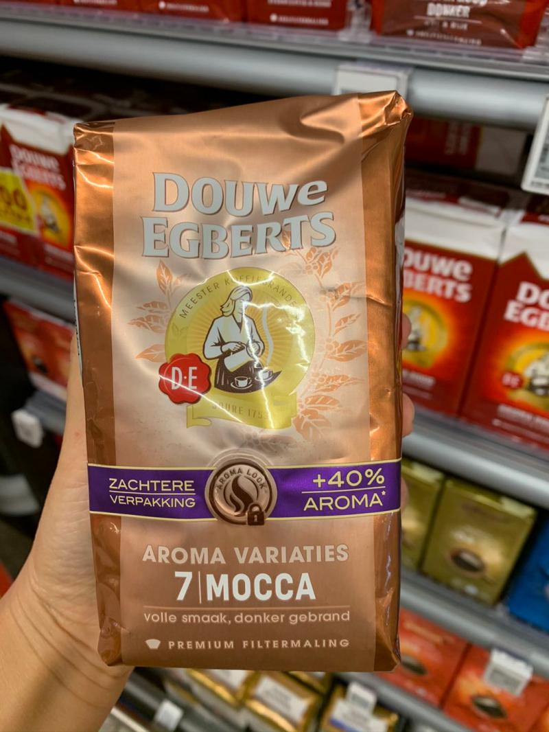 荷兰直邮douweegberts咖啡粉慢下来一杯摩卡风味深色研磨咖啡粉