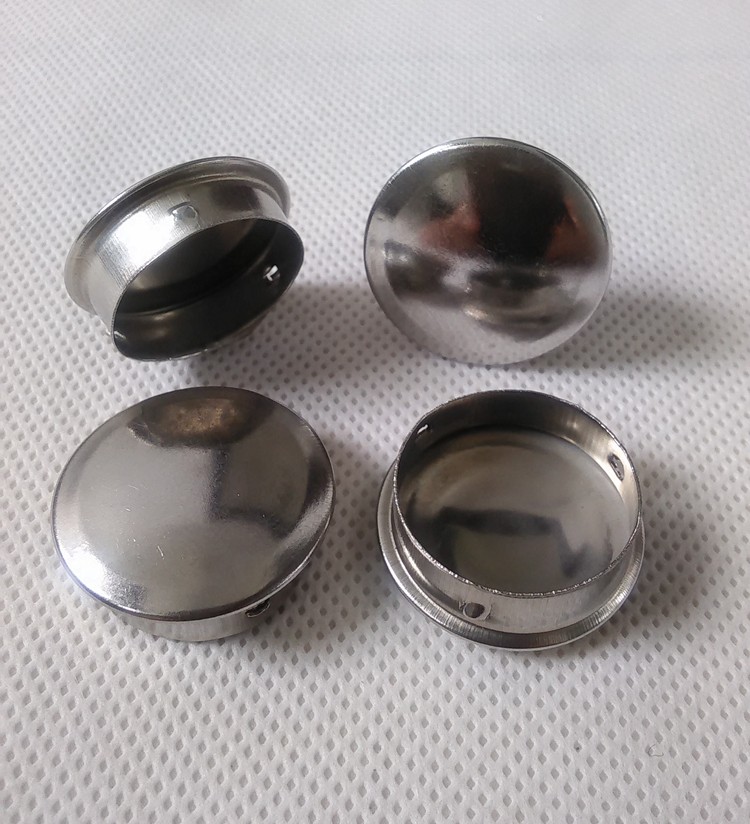 不锈钢304圆管堵头加厚快速封口盖管孔内塞塞子堵帽堵盖装饰孔盖