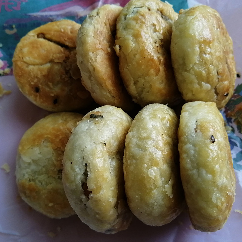 江西宁都椒葱赣州特产手工五仁酥皮中秋老式月饼