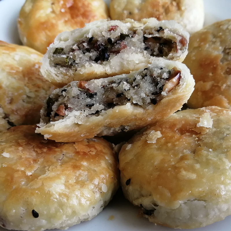 江西宁都椒葱赣州特产手工五仁酥皮中秋老式月饼