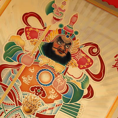 乔迁新居传统文武门神贴画过年金箔门贴秦叔宝尉迟恭镇宅招财门幅