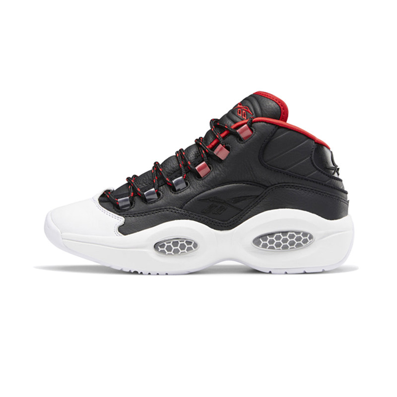 锐步questionmid哈登联名蜂窝气垫皮质中帮减震篮球鞋