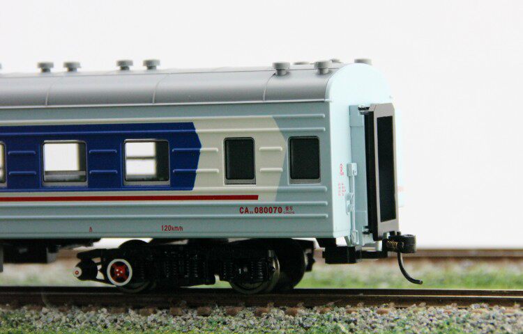 百万城中国铁路ca23餐车车厢火车模型cp00623广铁火车