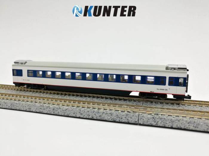 kunter中国铁路1160直达特快列车硬座yz25t客车厢火车模型n比例