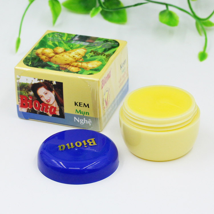 越南真品姜黄素祛痘疤膏 热带黄素祛痘疤 淡痘印 痘坑3g姜黄膏