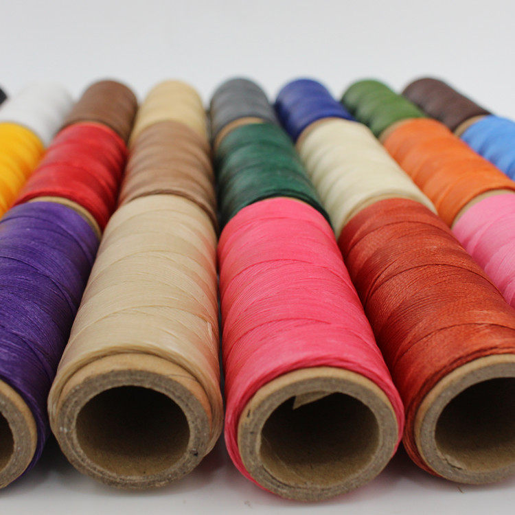 手缝编织蜡线24色150d手工diy皮革扁蜡线牛皮腊线