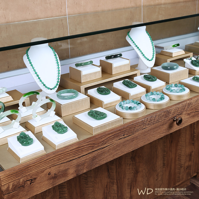 展示道具首饰展示架珠宝店铺专用陈列翡翠玉器首饰展示架