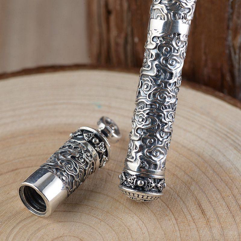 银笔纯银925银纯银笔高档中性笔金属商务签字笔男女生日礼物新年