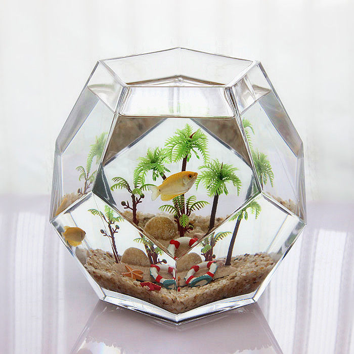 包邮仿真椰树水草鱼缸装饰品水族箱造景摆件椰子树塑料水草小鱼缸