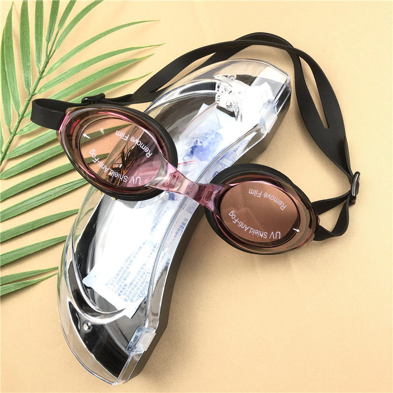 平光泳镜男女成人人大防水防雾高清专业舒适泳镜