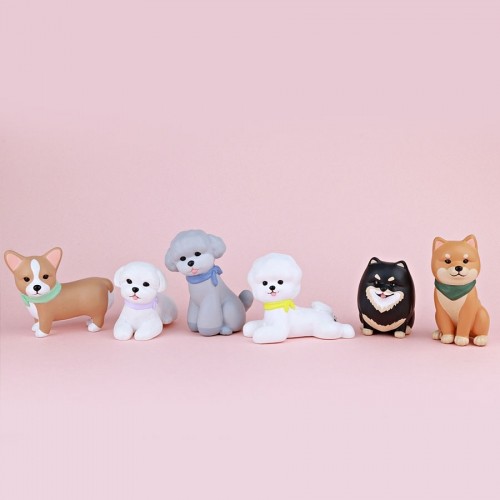 现货pigure韩国正版狗狗小屋盲盒柴犬泰迪迪柯潮玩盲盒