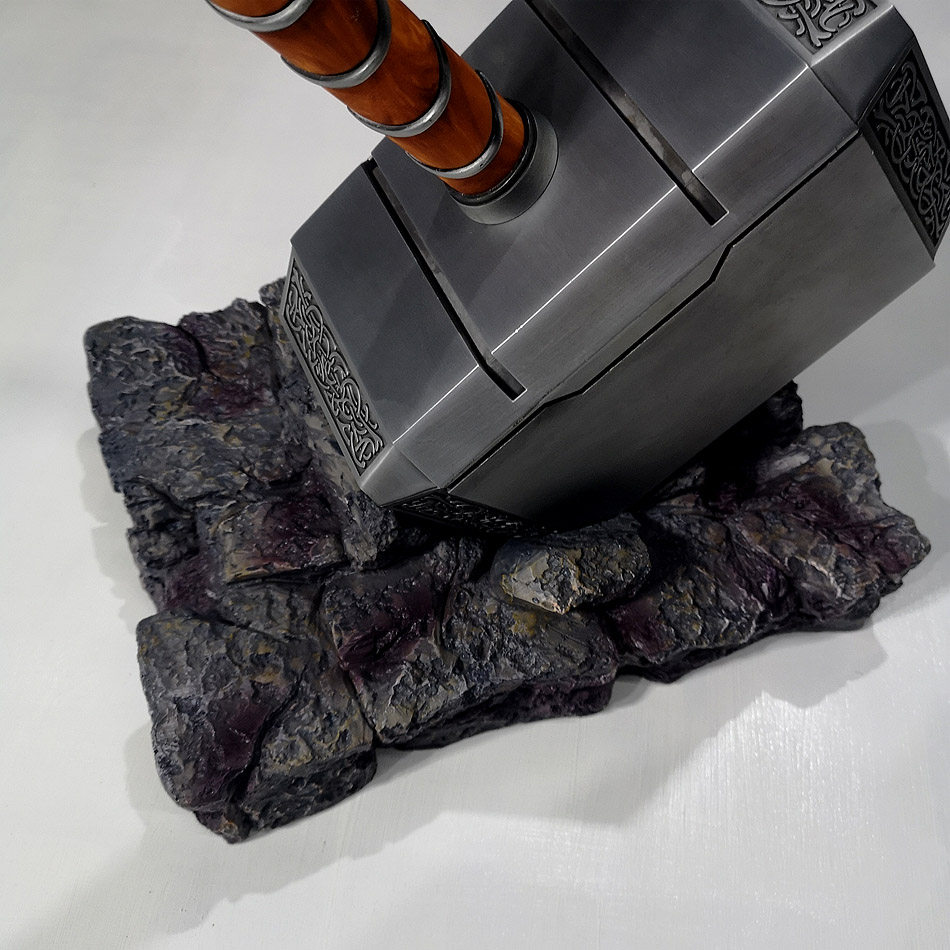 金属雷神之锤复仇者联盟托尔奥丁武器模型cosplay配件