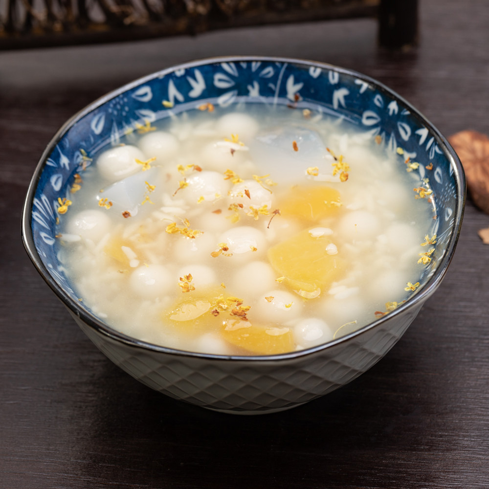 桂花宁波糯米丸子汤圆元宵酒酿糯多小丸子250g传统中式糕点