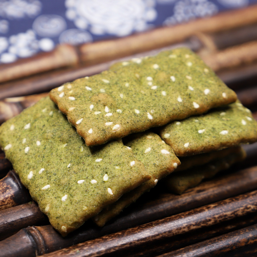 宁波特产奉化溪口海饼干苔菜散装办公室休闲零食酥性饼干