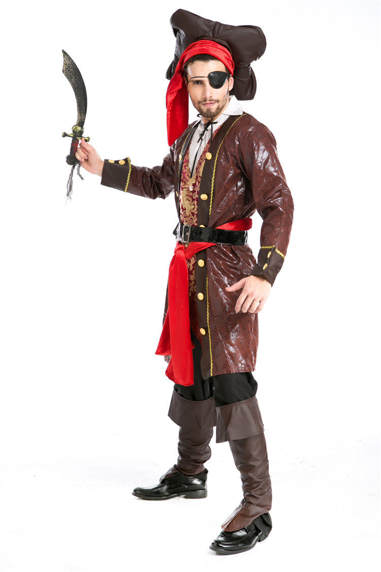 游戏欧美出口男士海盗万圣节实拍cosplay男装制服服饰