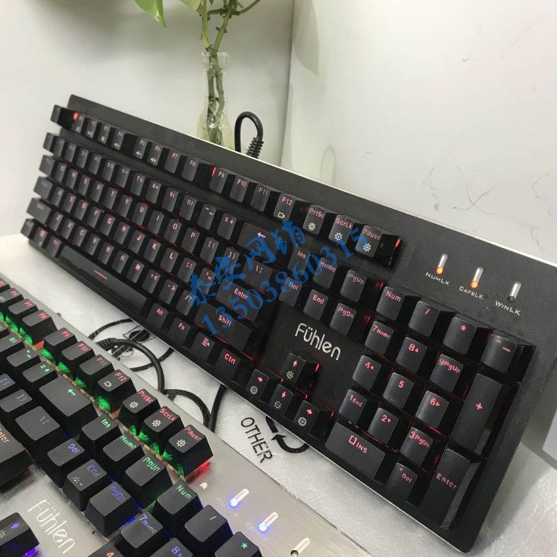 富勒紫光光轴潜行者征服者fl毁灭破坏者机械键盘键盘