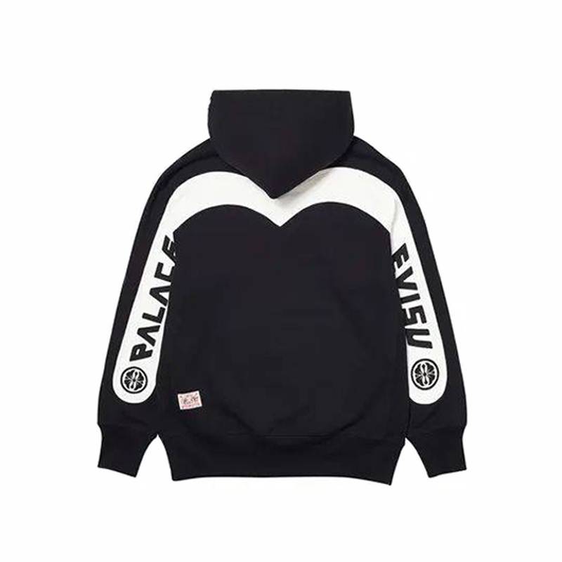 21新款三角联名大M拼接字母印花男女连帽休闲情侣纯棉套头卫衣潮