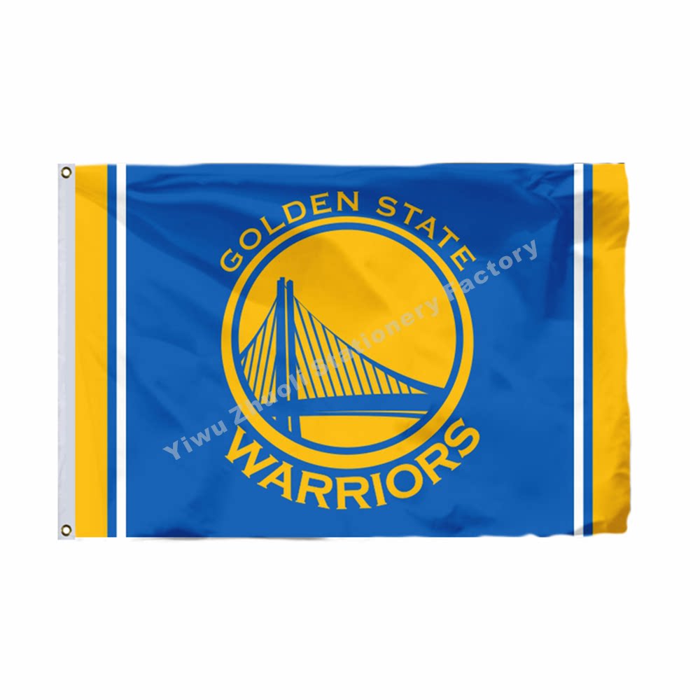 金州勇士队旗帜美国职业篮球队goldenstatewarriorsflag篮球球迷用品