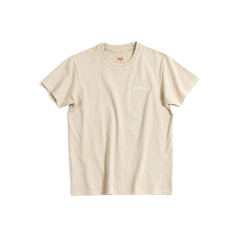 国棉壹厂+SeesawCoffee咖啡染圆领T恤 轻度烘培色VintageRepublic