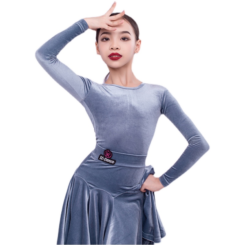 xcdance星辰舞服拉丁规定比赛服女童吸睛定制拉丁舞练习套装