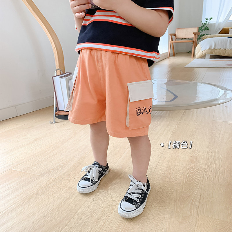 男童短裤夏季外穿儿童工装裤薄款童装小童五分裤子