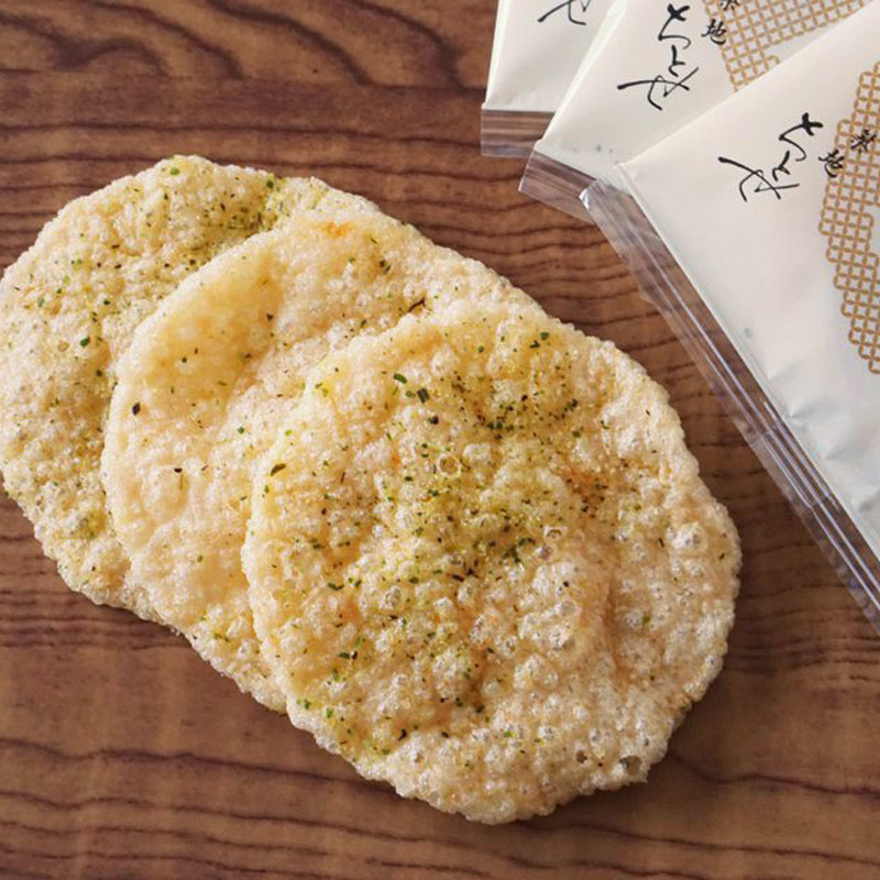 仙贝现货日本进口零食筑地天妇罗煎饼米饼虾片膨化食品