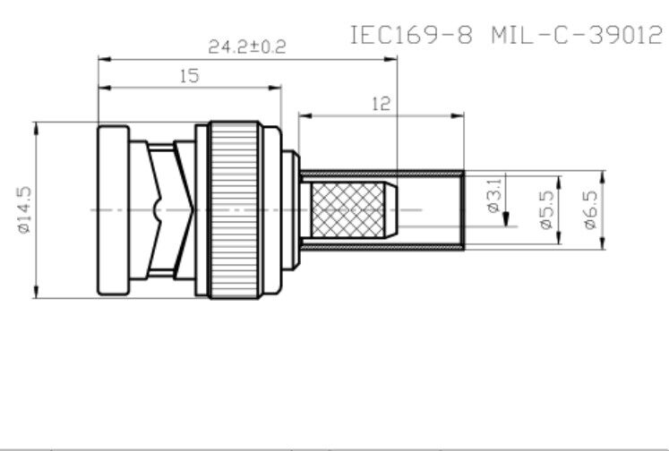 优质纯铜连接器q9公头bncjc3压接rg58示波器bnccj3连接器