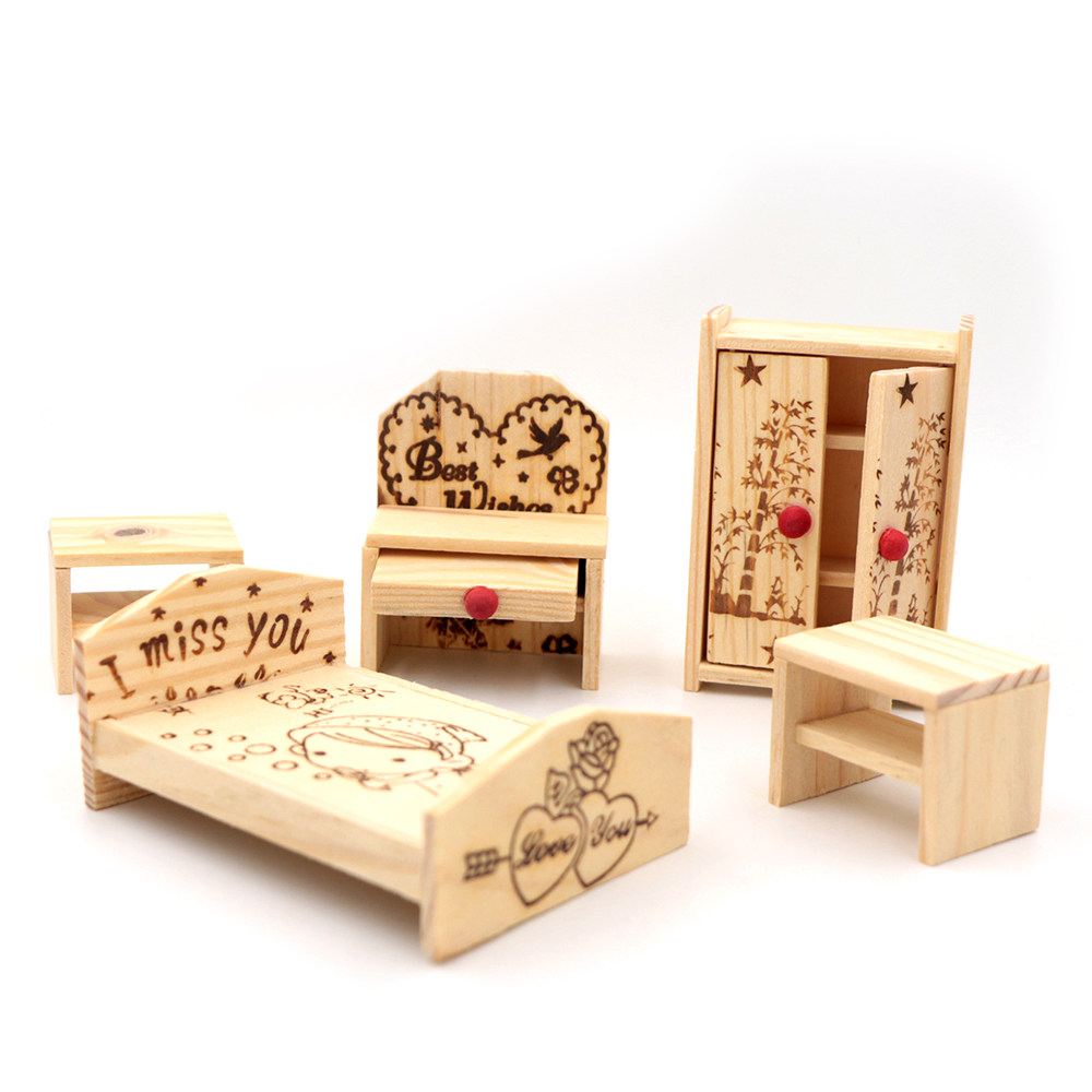 心理沙盘摆件心理沙具家具仿真实木雨伞圆桌 方桌 实木家具系列