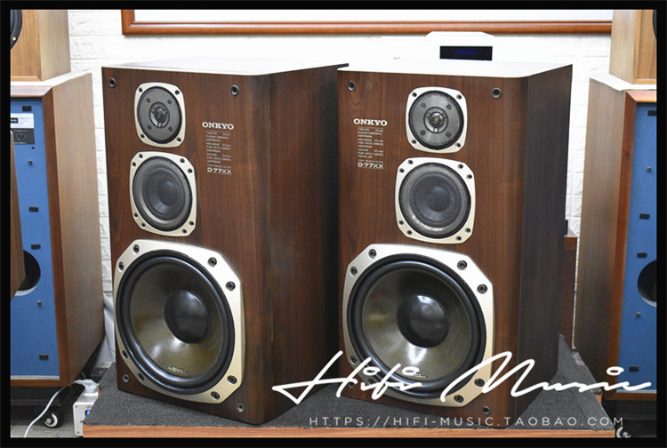 音箱二手原装日本onkyo安桥d77xxx大动动态hifihifi音箱