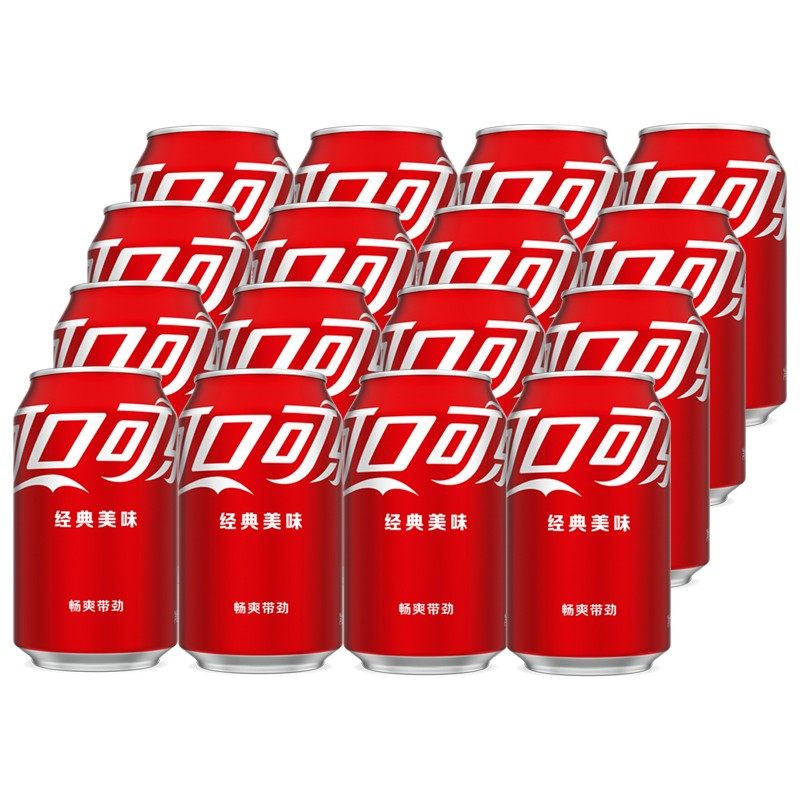 包邮可口可乐饮料整箱330mlx24碳酸汽水易拉罐包装罐装碳酸饮料