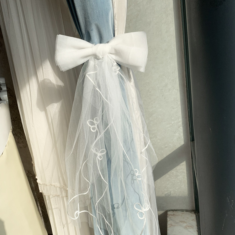 窗帘遮光绑带蝴蝶结少女风格纱帘束带绑绳装饰品窗帘绑带