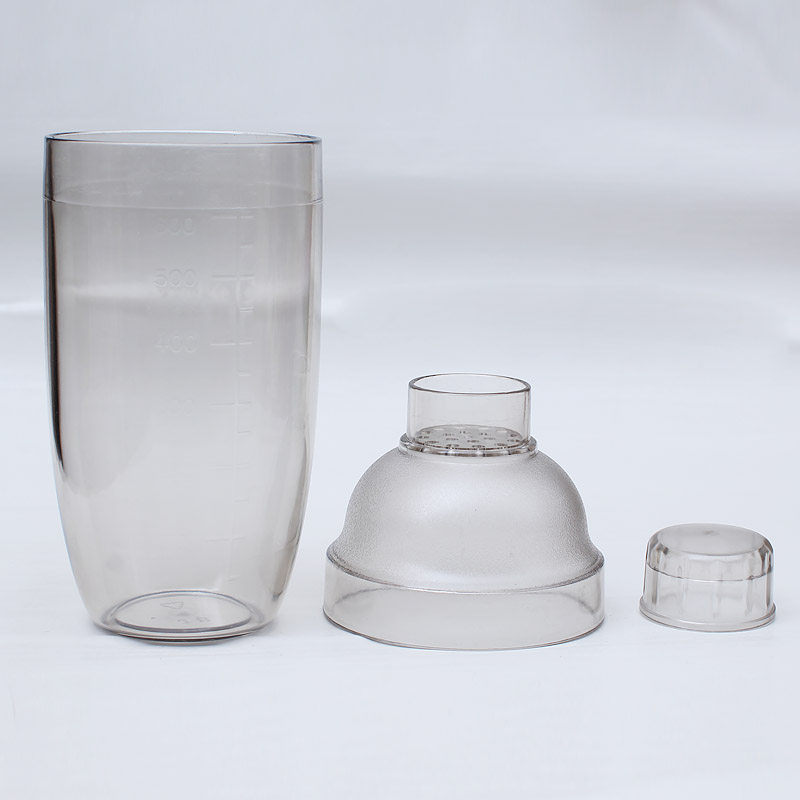 刻度耐摔防烫pc树脂雪克杯调酒酒器奶茶茶壶摇摇杯