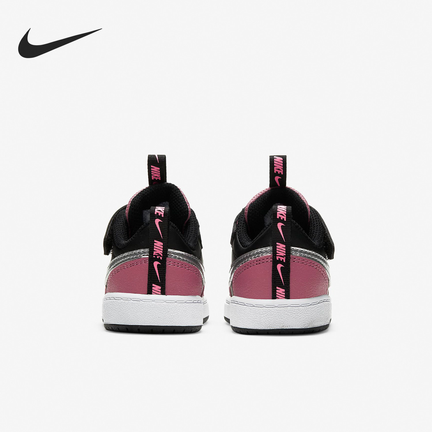 nike耐克正品boroughlow儿童运动鞋魔术贴板鞋低板鞋