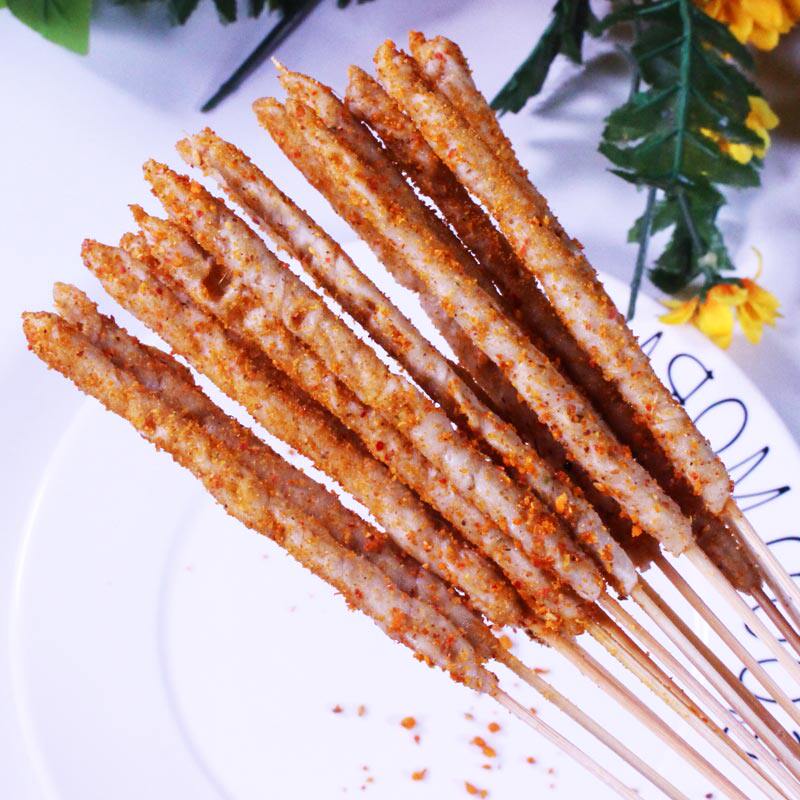 网红面筋手把2000串箱包邮绝味小串路边油炸小吃面筋制品