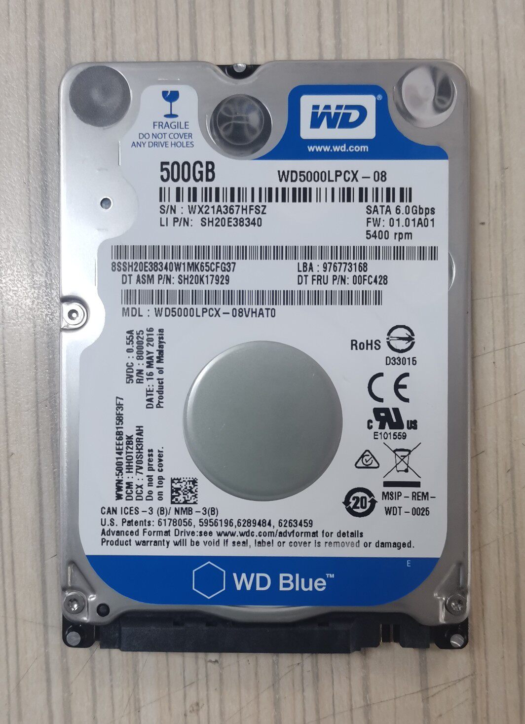 静音超簿500g笔记本机械硬盘7mm2.5sata全新st机械硬盘