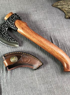 户外斧头锻打手工锋利木工伐木斧营地斧劈砍手斧家用好用耐用斧子户外