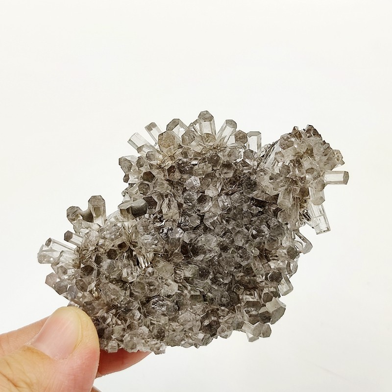 天然矿石极光方解石矿标矿物晶体标本地质科普摆件