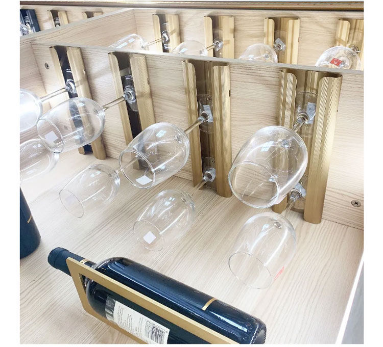 金色红酒酒杯倒挂家用现代简约吧台酒柜创意吊挂杯架