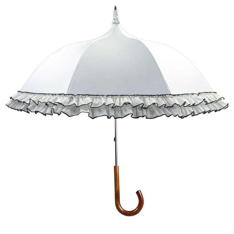 宝塔洛丽塔公主洋伞lolita白色蕾丝蕾丝花花边长柄复古伞