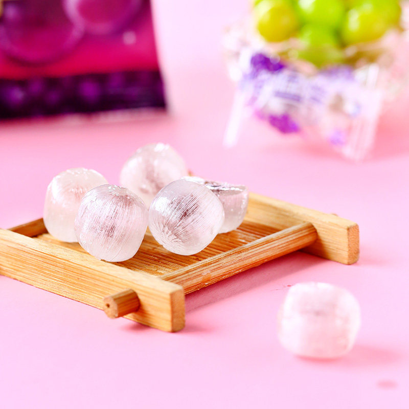 日本国本国产进口零食理本ribon巨峰葡萄糖果汁夹心传统糖果