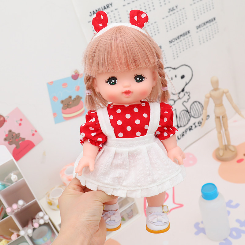 26厘米米娃娃衣服鞋子背带裙替换装配件小美娃娃