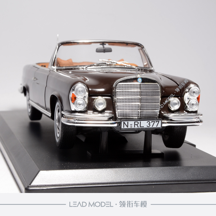 现货norev奔驰280se敞篷1969合金老爷车模型火车
